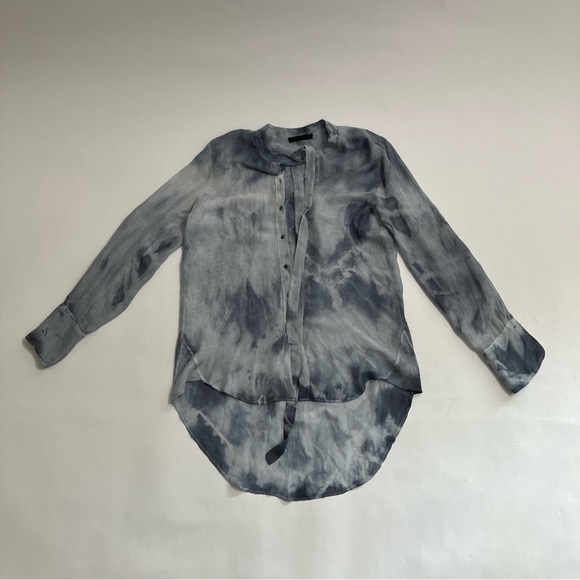 KES silk tie dyed oversized button down - Picture 1 of 8
